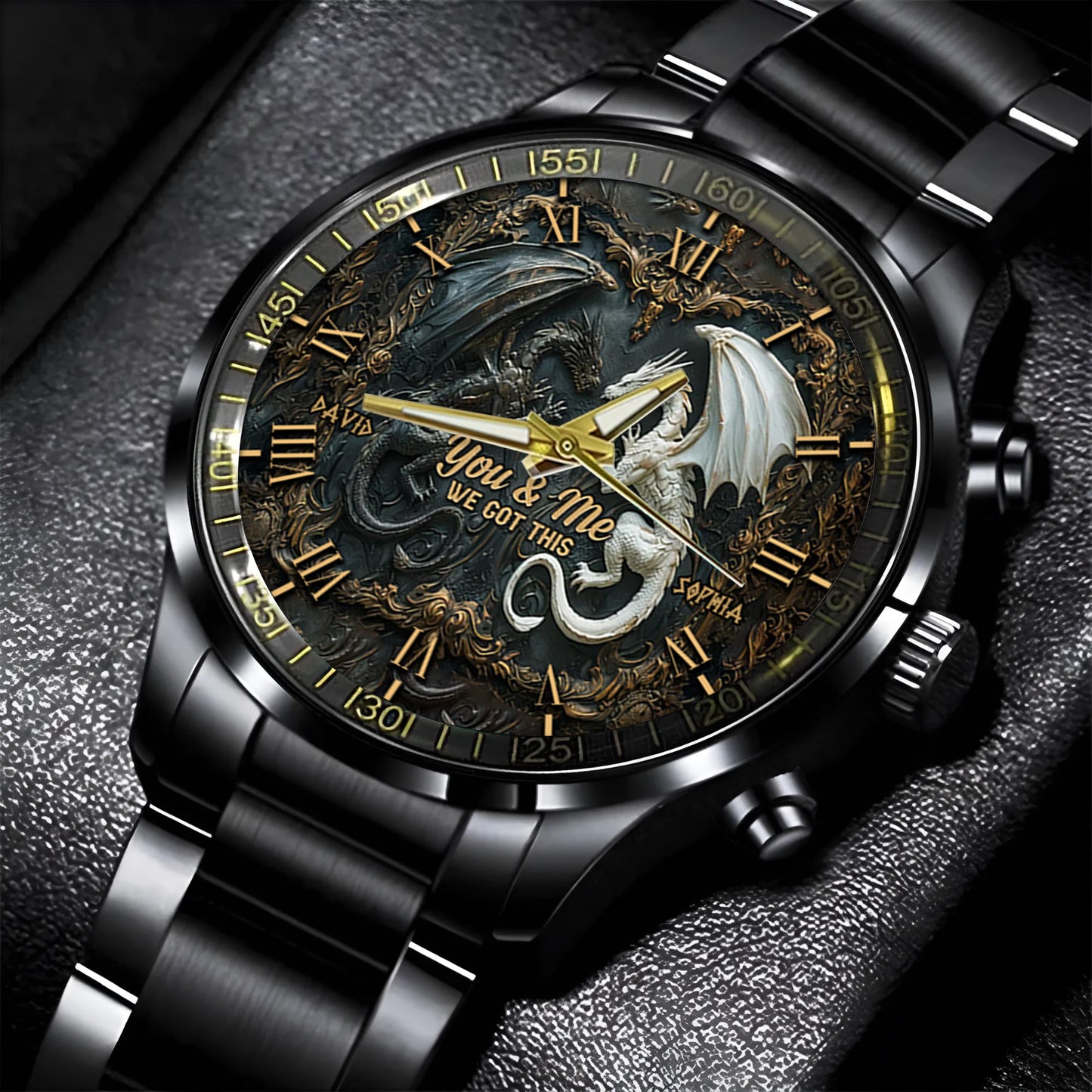You & Me We Got This - Personalized Dragon Hand Watch