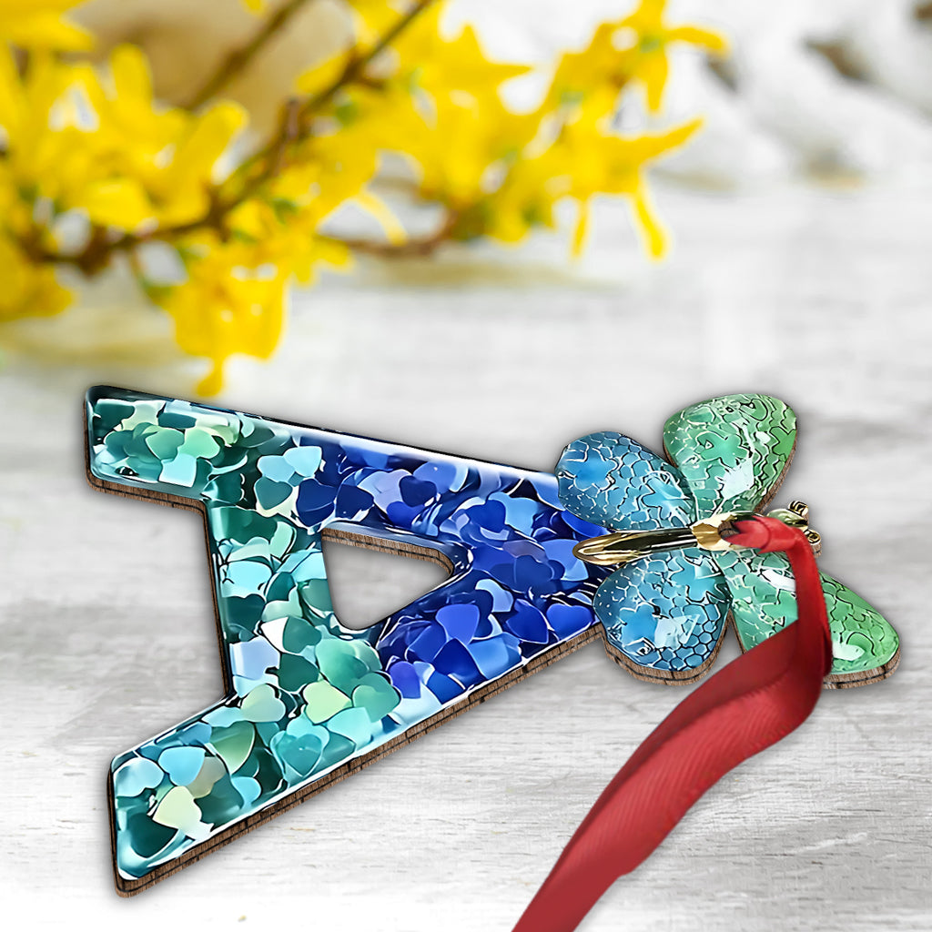Beautiful Butterfly Alphabet - Personalized Butterfly Ornament