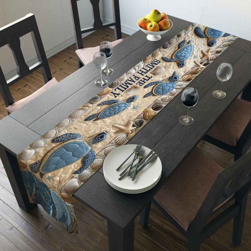 Love Turtles - Personalized Turtle Table Runner