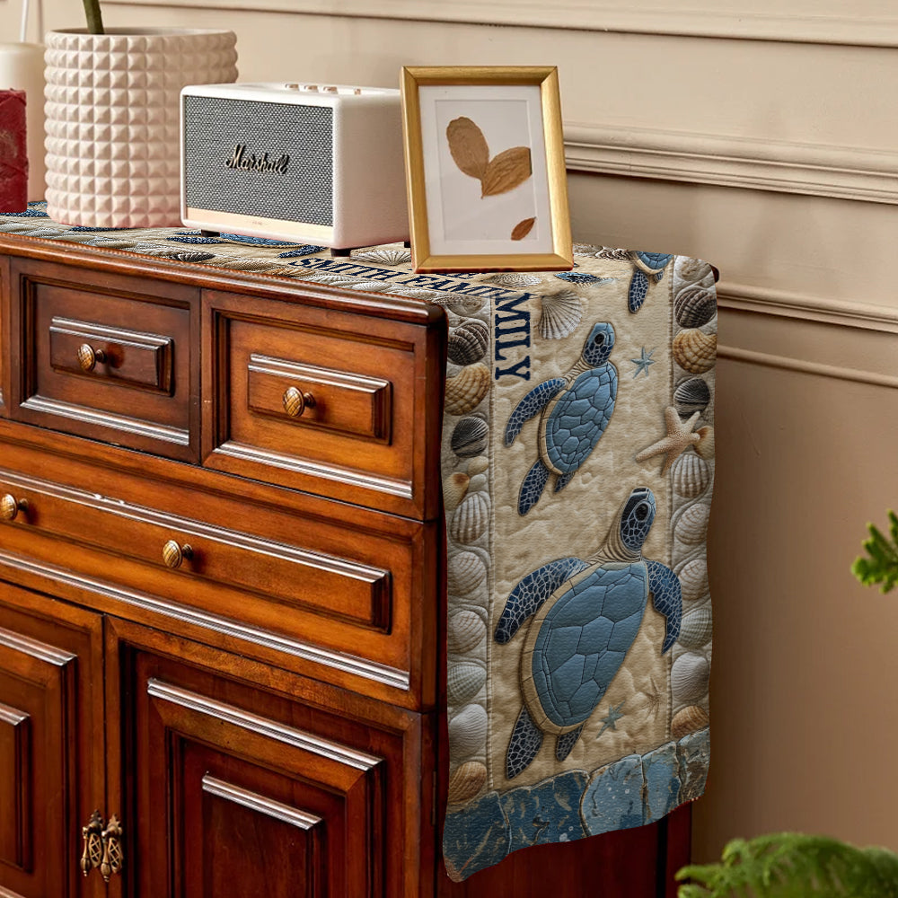 Love Turtles - Personalized Turtle Table Runner