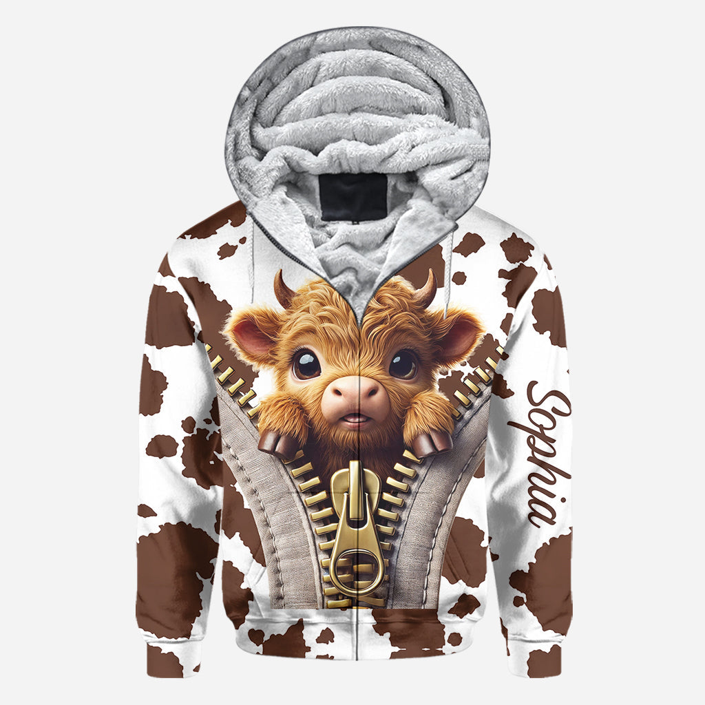 Love Highland Cow - Personalized All Over Shirt