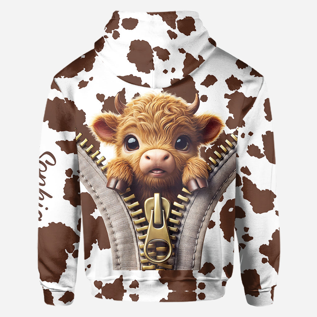 Love Highland Cow - Personalized All Over Shirt