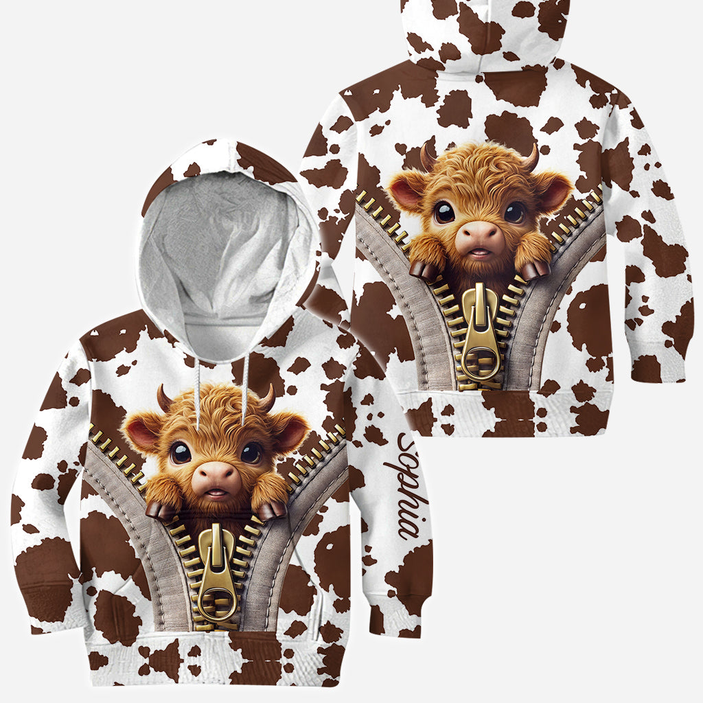 Love Highland Cow - Personalized All Over Shirt
