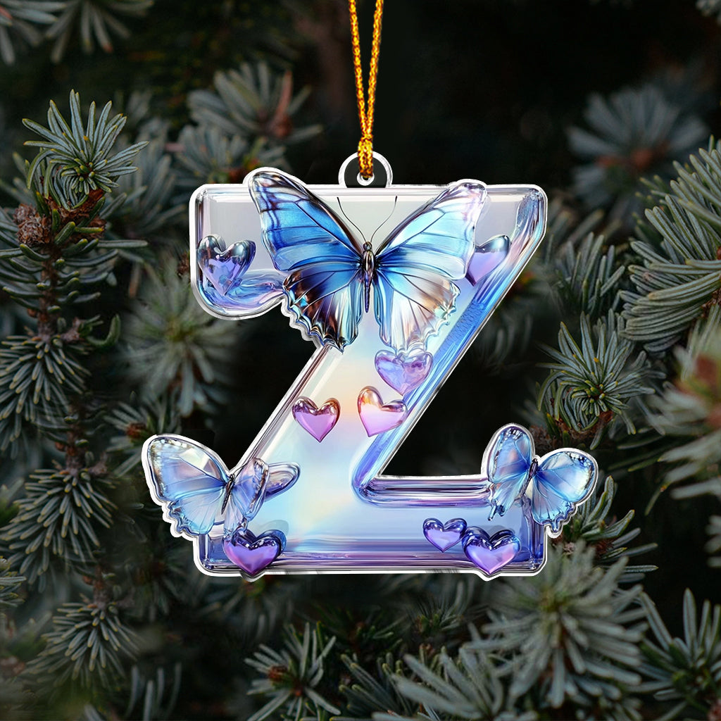 Stunning Butterfly Alphabet - Personalized Butterfly Ornament