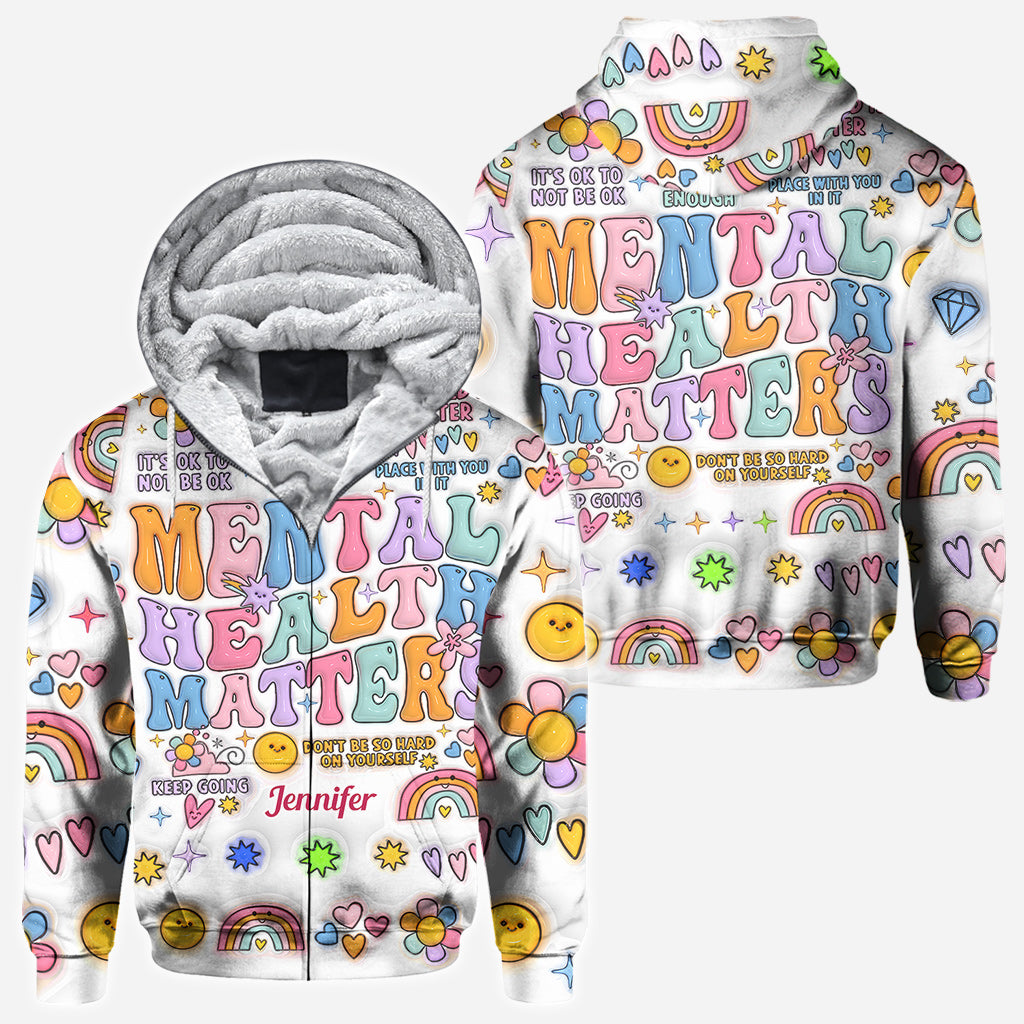 Mental Health Matter - Personalized Mental Health Awareness All Over Shirt