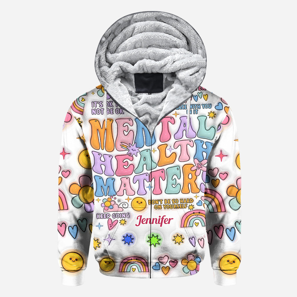 Mental Health Matter - Personalized Mental Health Awareness All Over Shirt