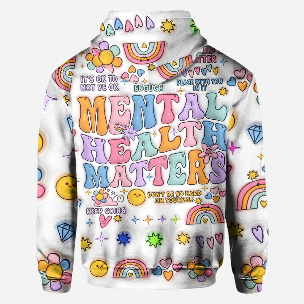 Mental Health Matter - Personalized Mental Health Awareness All Over Shirt