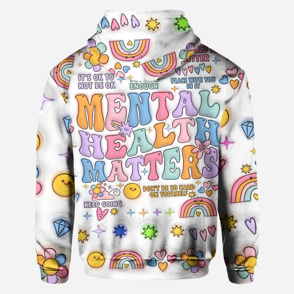 Mental Health Matter - Personalized Mental Health Awareness All Over Shirt