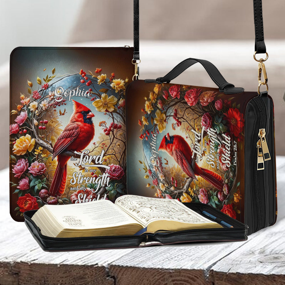 Angel's Whisper - Personalized Christian Leather Bible Cover Bag