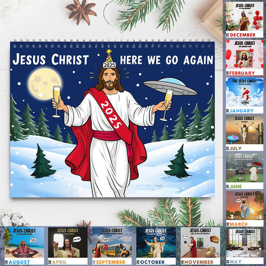 Here We Go - Personalized Christian Wall Calendar