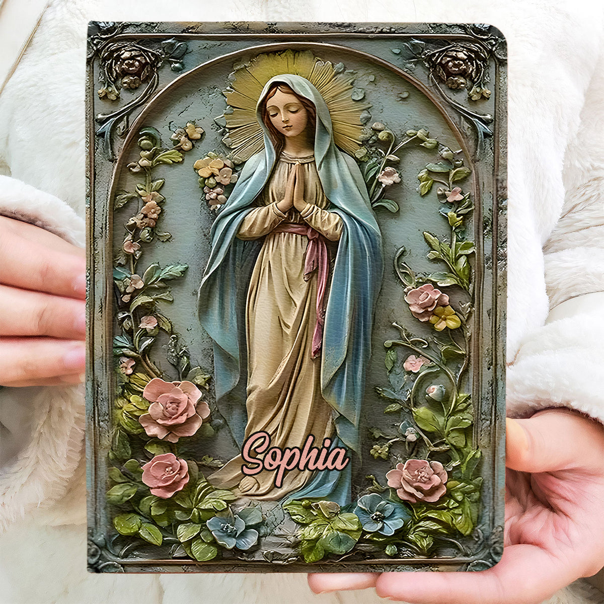 Faith Hope Love - Personalized Christian Leather Journal