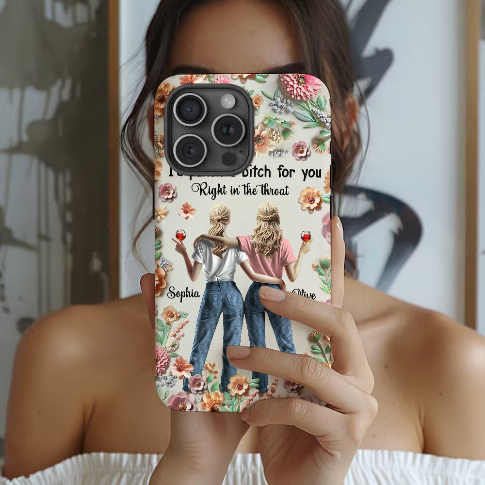 Punch Bitch Besties - Personalized Bestie Full Print Phone Case