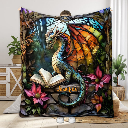Love Dragons - Personalized Dragon Blanket