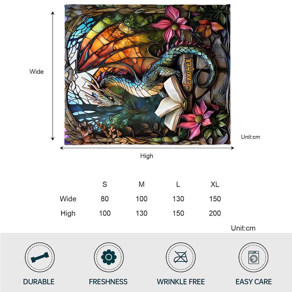 Love Dragons - Personalized Dragon Blanket