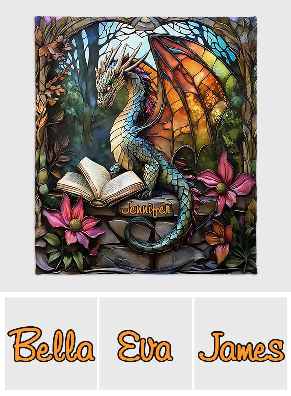 Love Dragons - Personalized Dragon Blanket