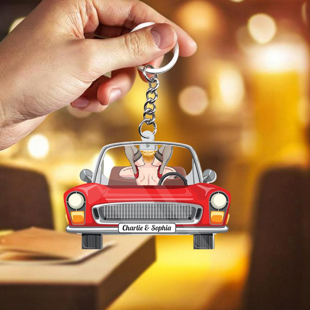 Love Journey Of Us - Personalized Couple Shaker Keychain