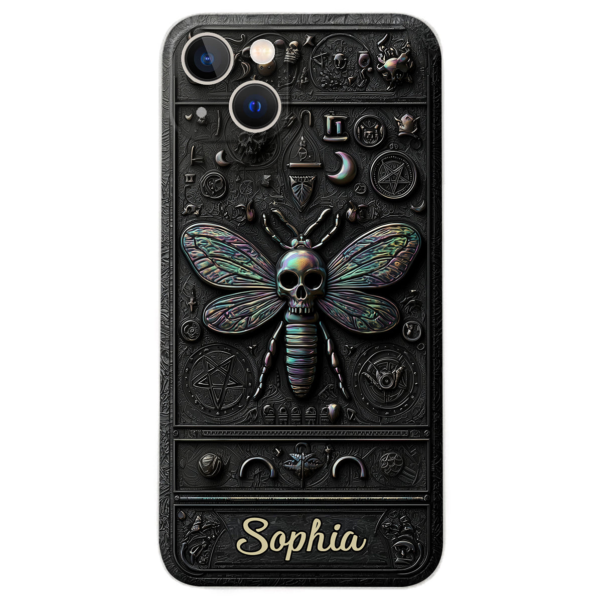 Gothic Witch - Personalized Witch Leather Phone Case