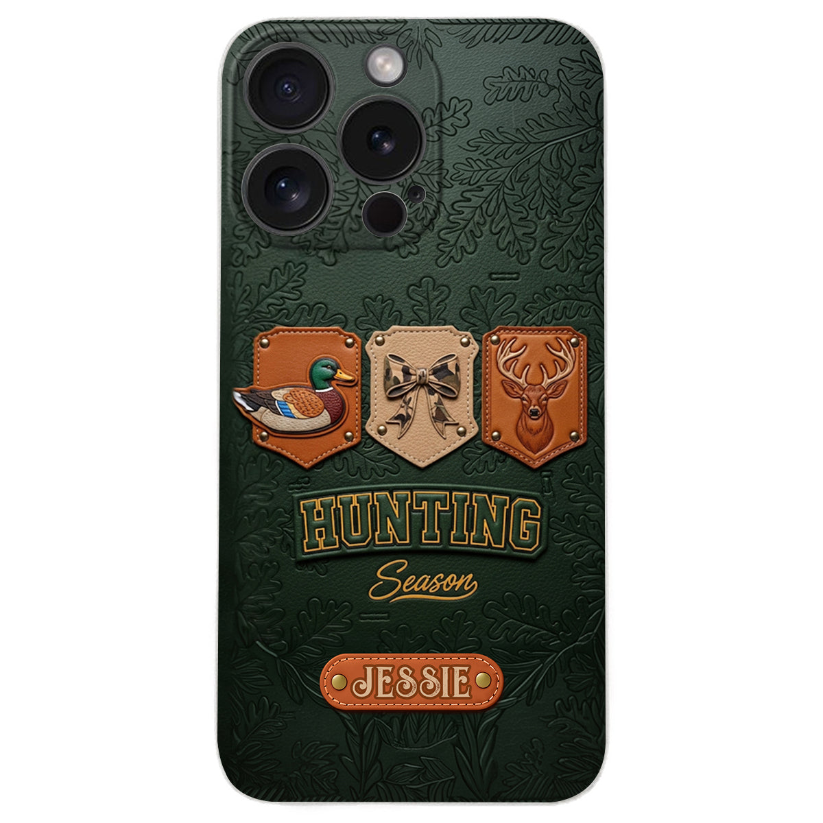 Hunting Season - Personalized Hunting Leather Phone Case