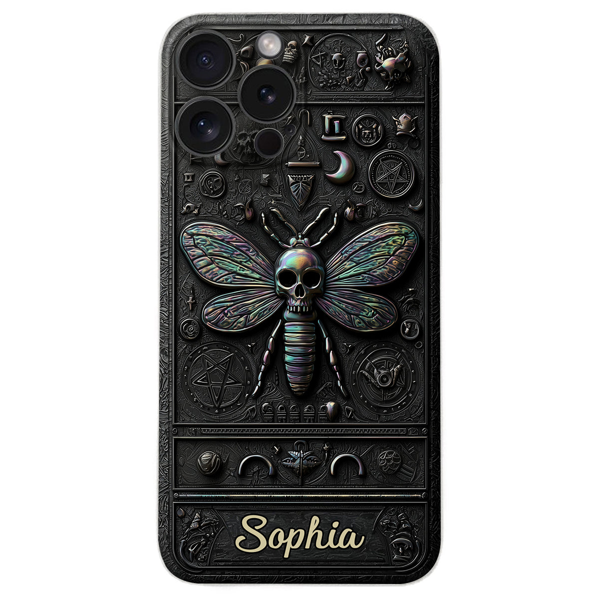 Gothic Witch - Personalized Witch Leather Phone Case