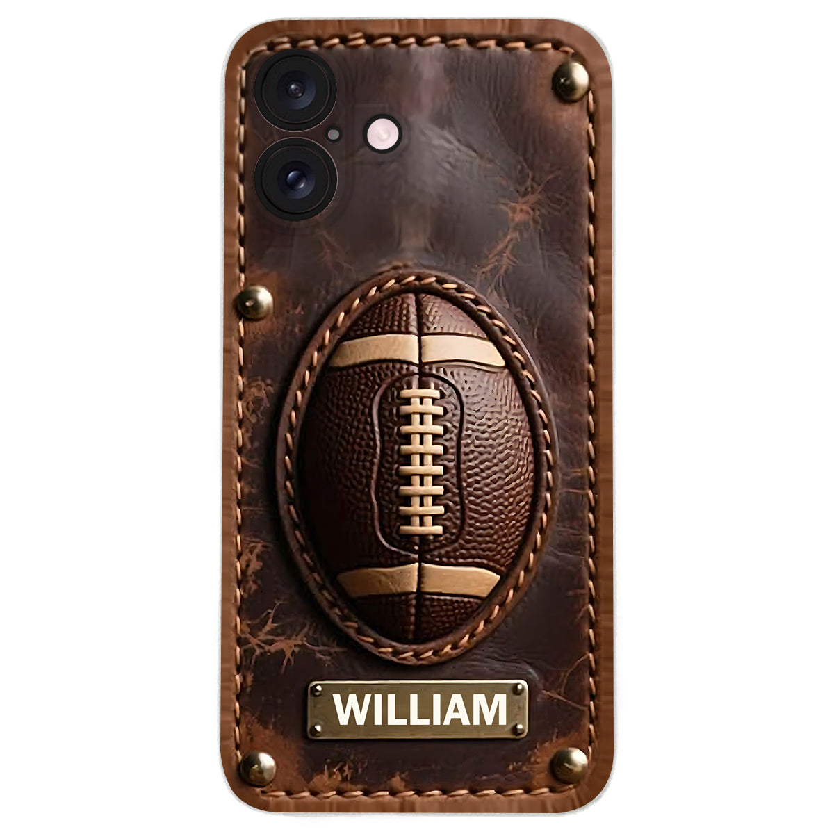 Gameday - Personalized Football Leather Phone Case