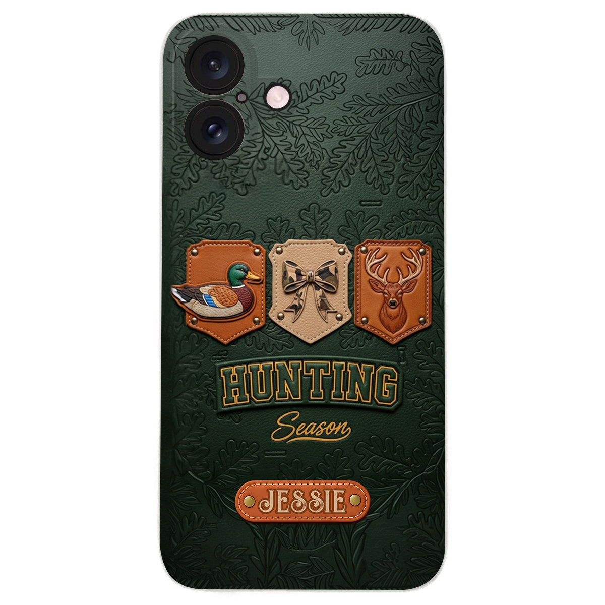 Hunting Season - Personalized Hunting Leather Phone Case
