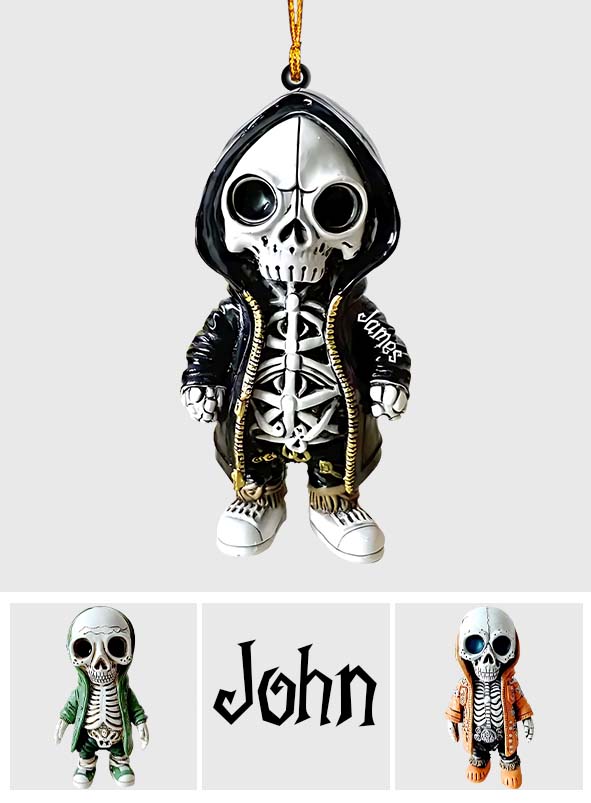 Gothic Skulls - Personalized Skull Ornament