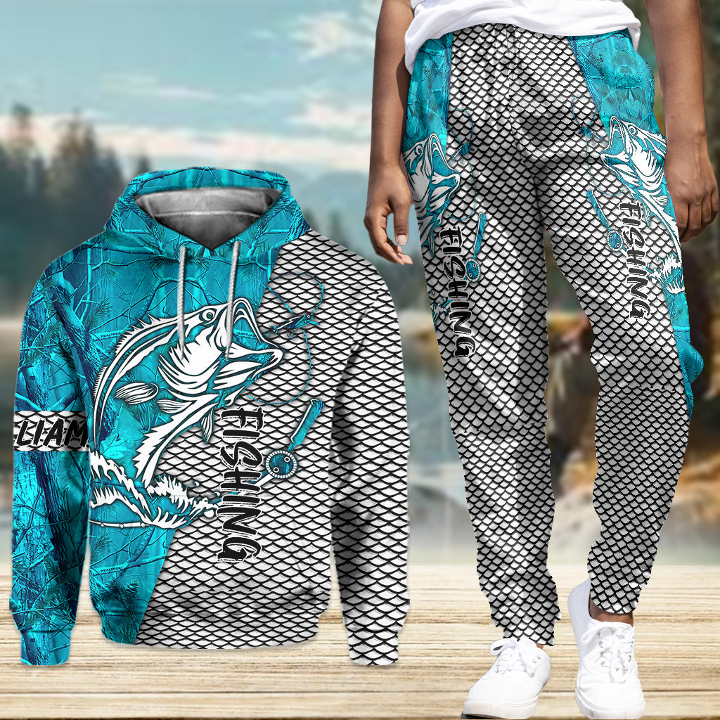 Love Fishing - Personalized Fishing Hoodie and Sweatpants
