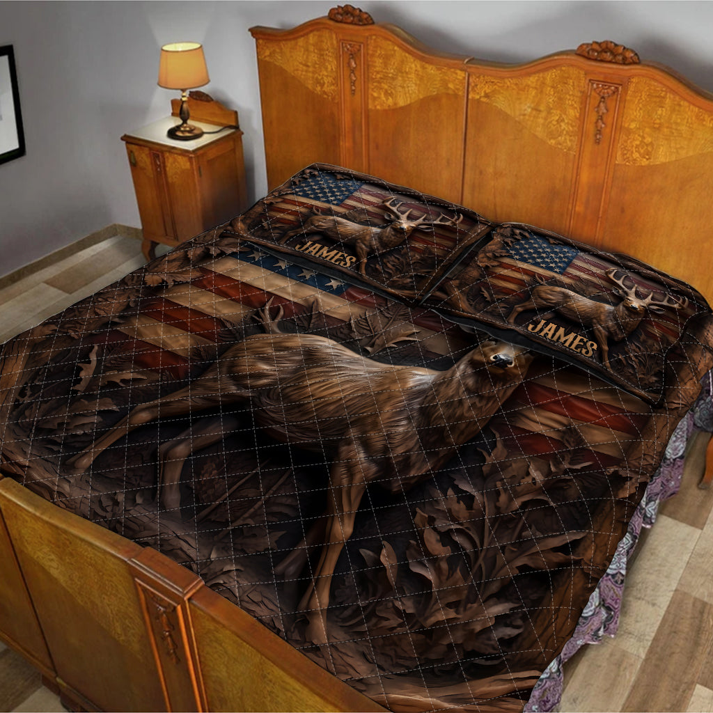 Love Hunting - Personalized Hunting Quilt Set