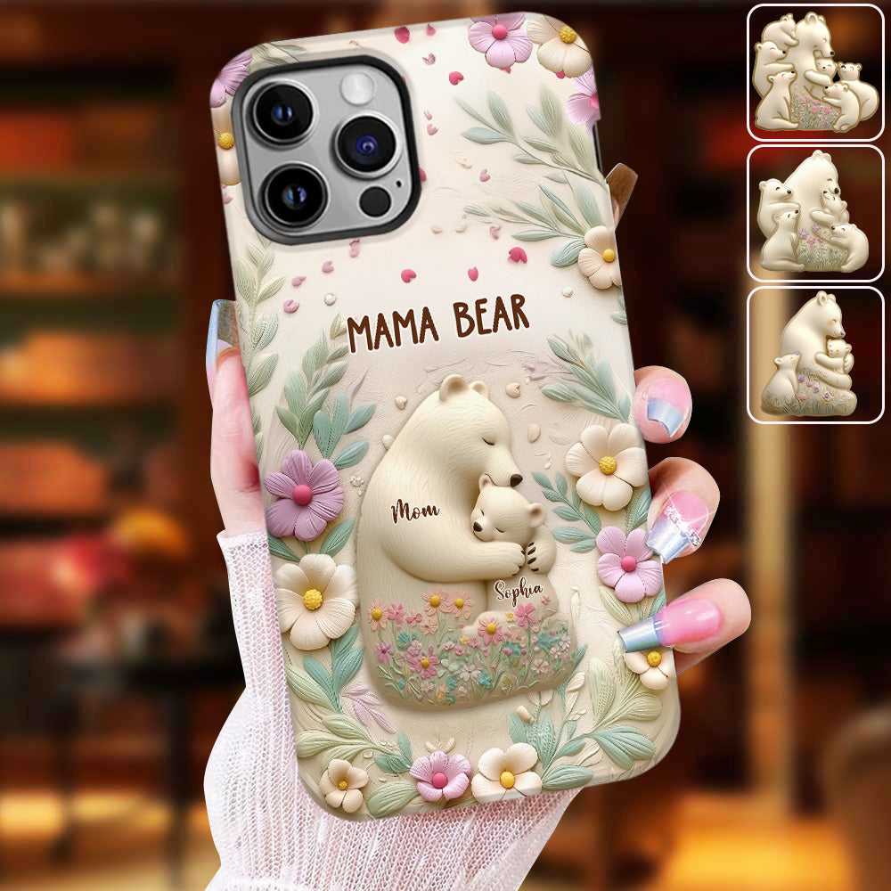 Mama Bear - Personalized Mother Full Print Phone Case