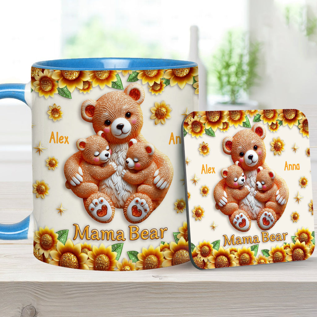 Mama Bear - Personalized Mother Accent Mug