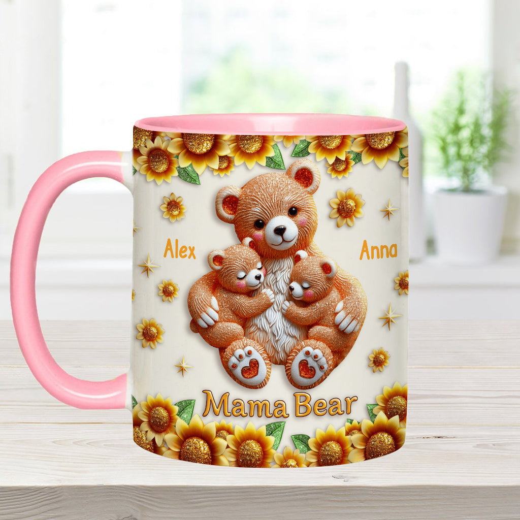 Mama Bear - Personalized Mother Accent Mug