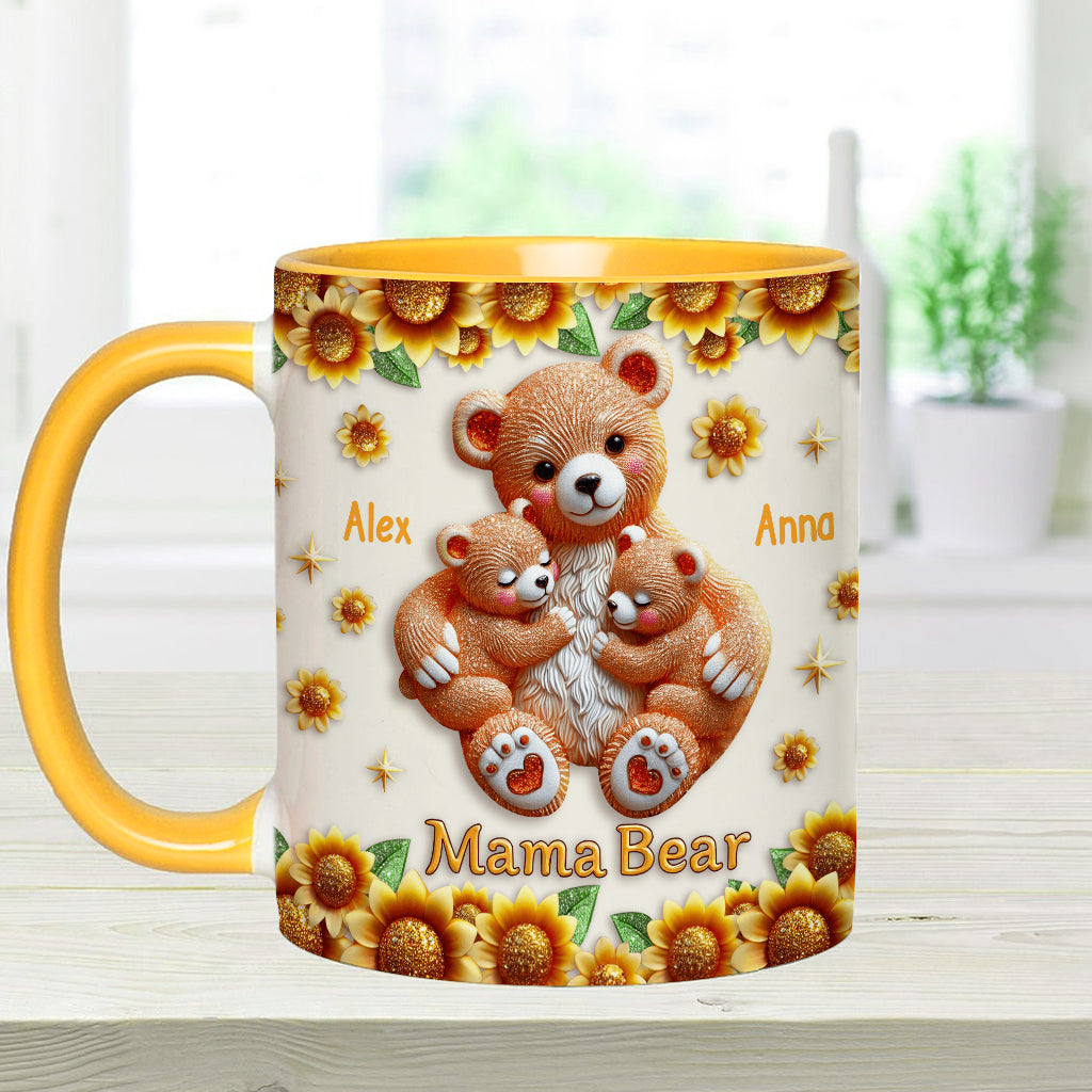 Mama Bear - Personalized Mother Accent Mug