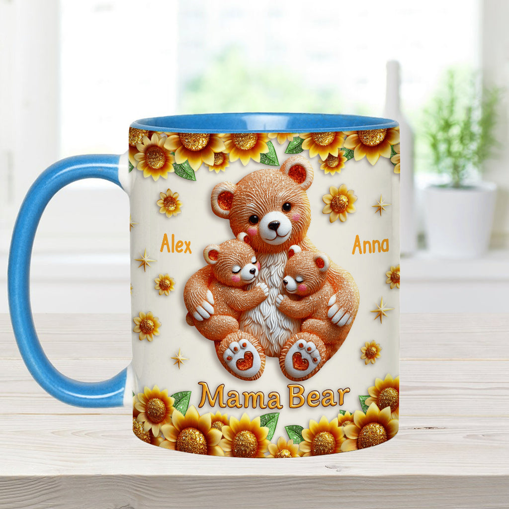 Mama Bear - Personalized Mother Accent Mug