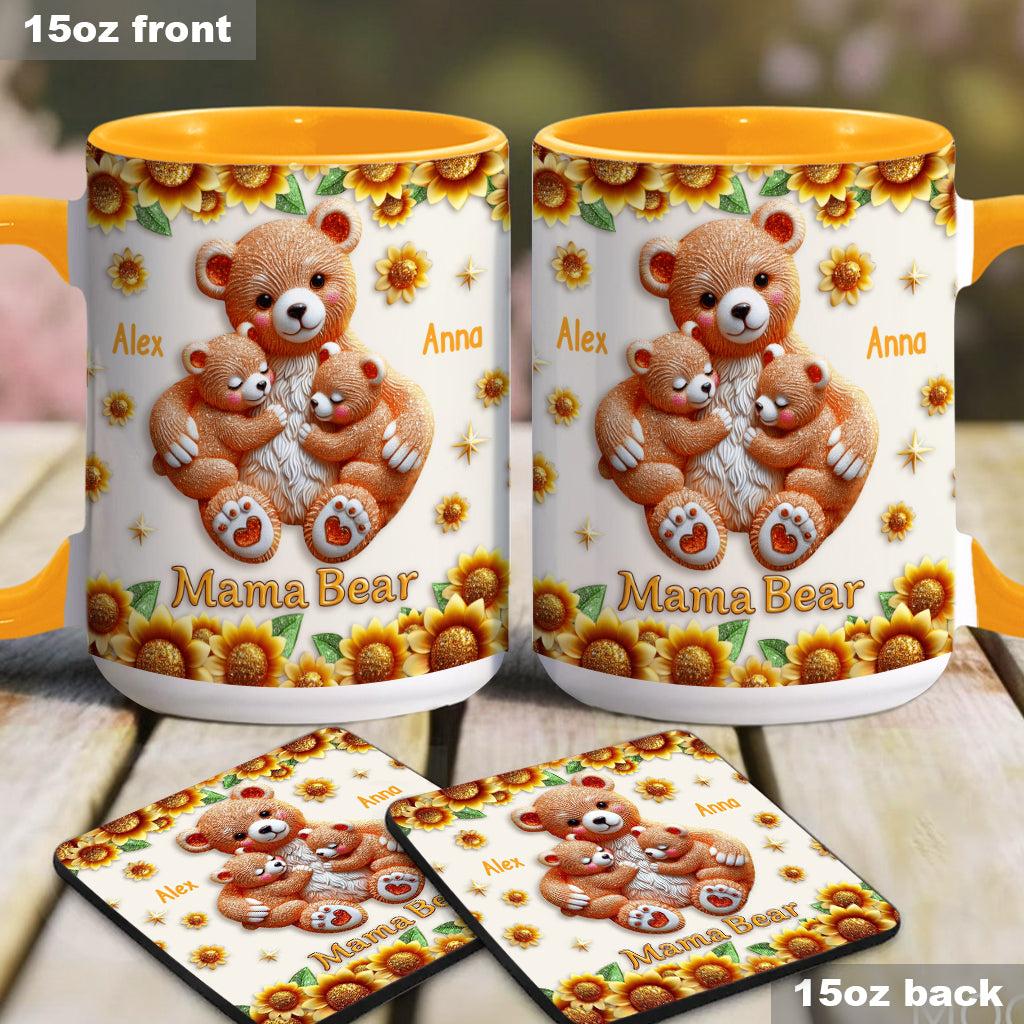 Mama Bear - Personalized Mother Accent Mug