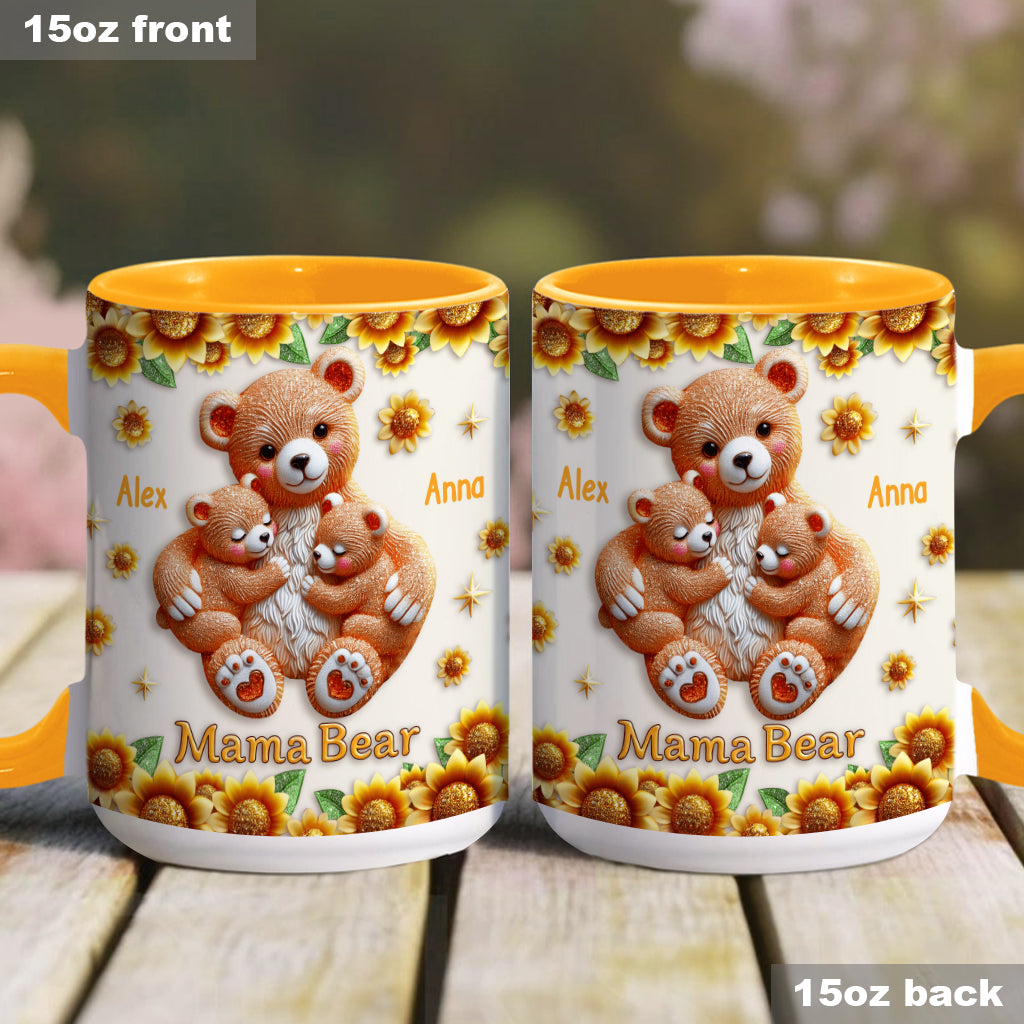 Mama Bear - Personalized Mother Accent Mug