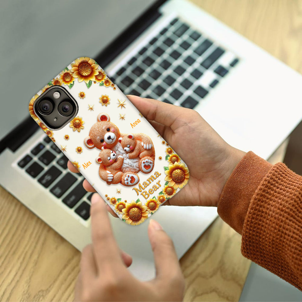 Mama Bear - Personalized Mother Full Print Phone Case