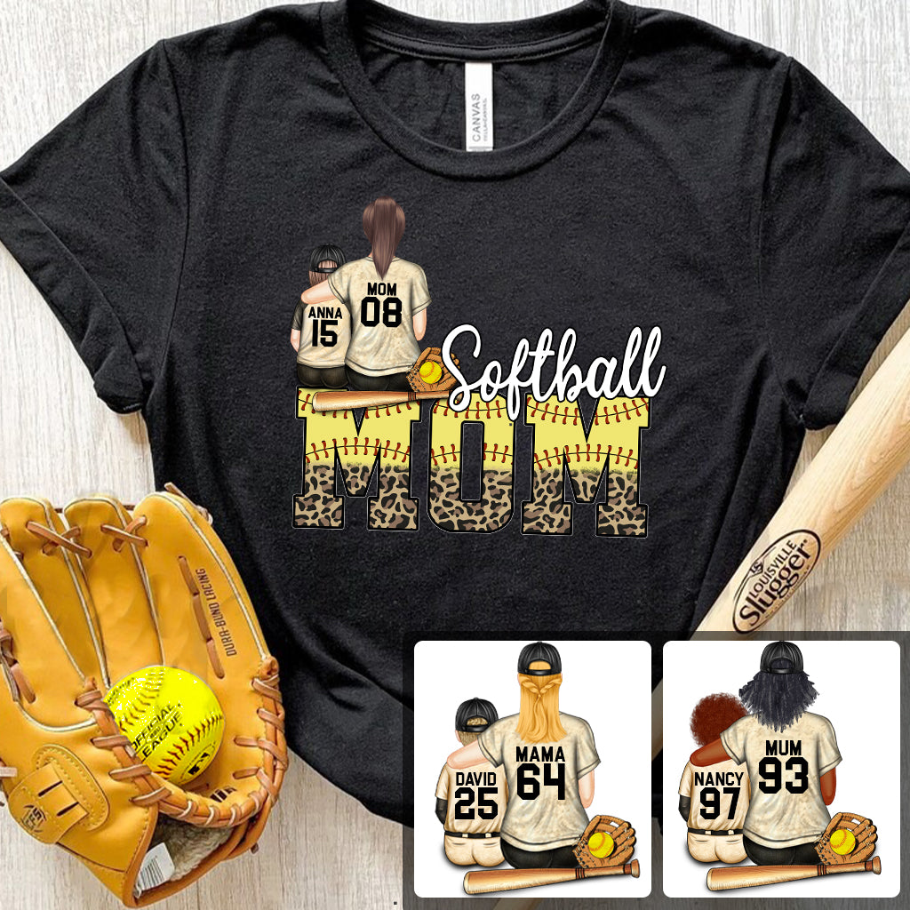 Softball Mom - Softball gift for mom - Personalized T-shirt And Hoodie