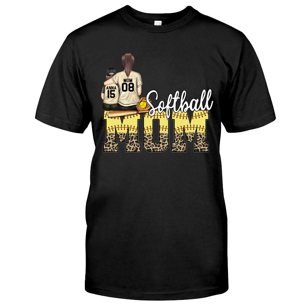 Softball Mom - Softball gift for mom - Personalized T-shirt And Hoodie