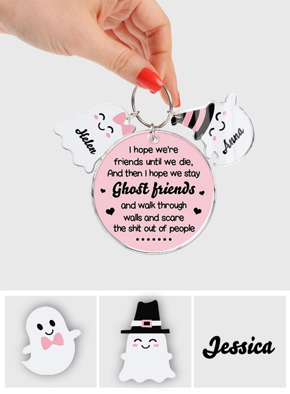 Ghost Friends - Personalized Bestie Keychain with Charms