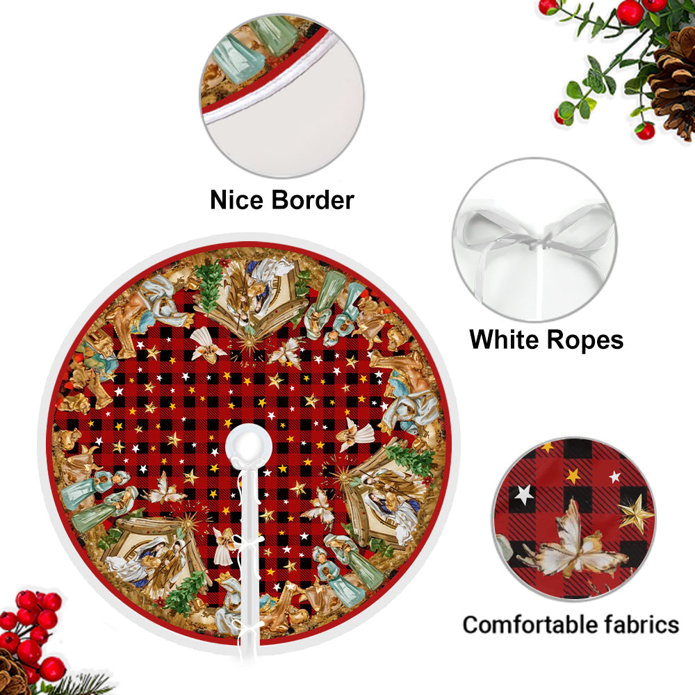 Merry Christmas - Christian Tree Skirt