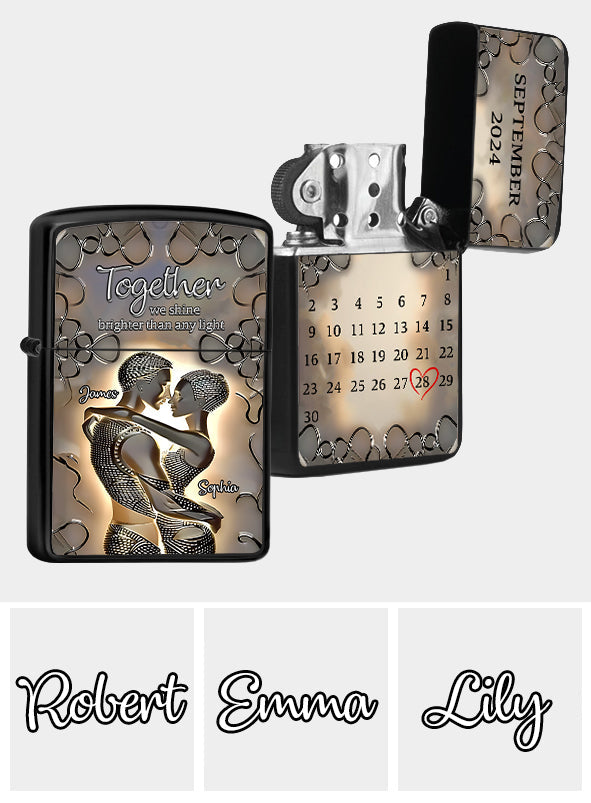 It's You & Me - Personalized African American Lighter