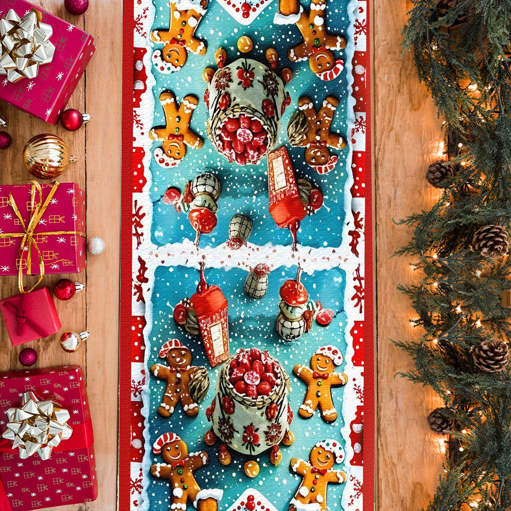Merry Christmas - Personalized Family Table Runner