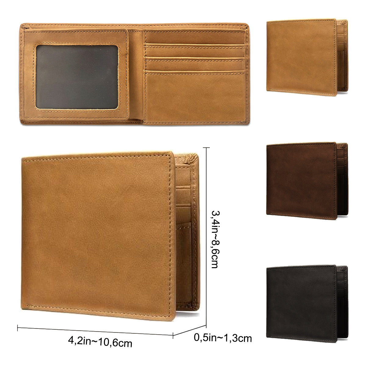 Man Of Faith - Personalized Christian Leather Wallet