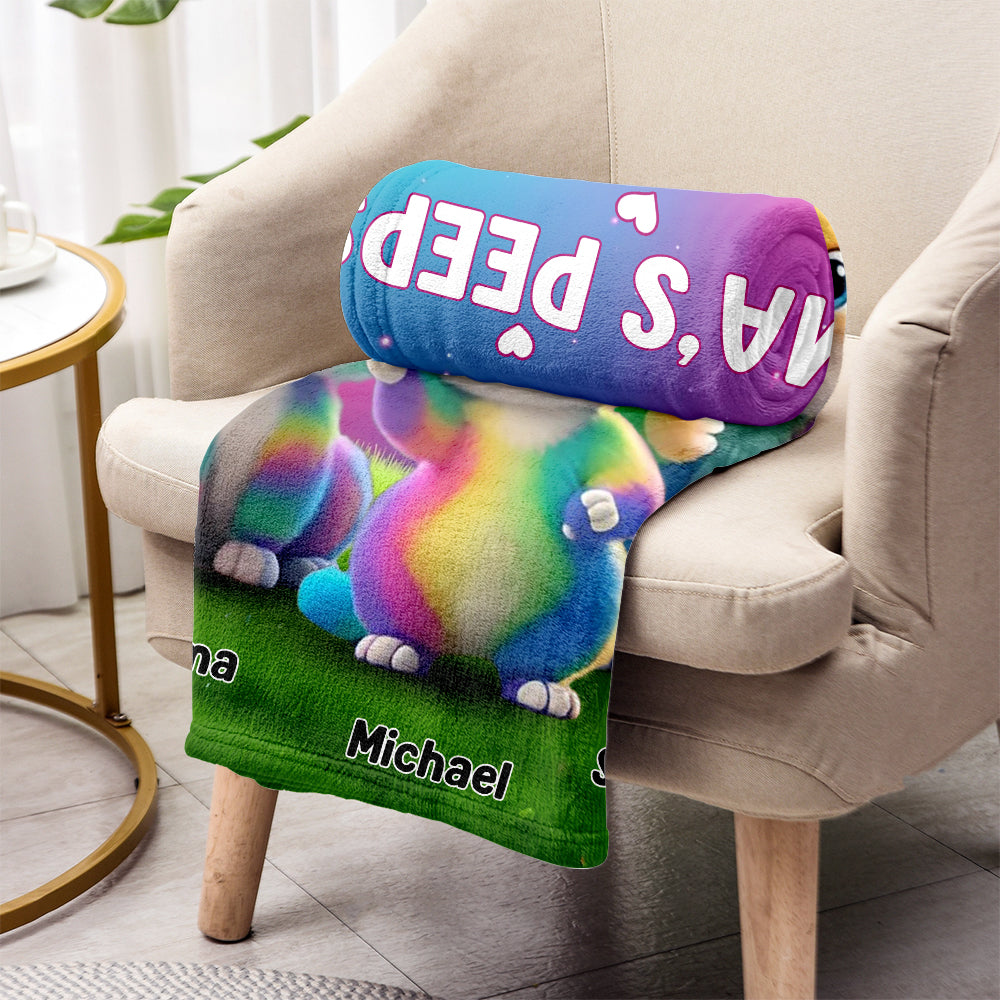 Grandma's Peeps - Personalized Grandma Blanket