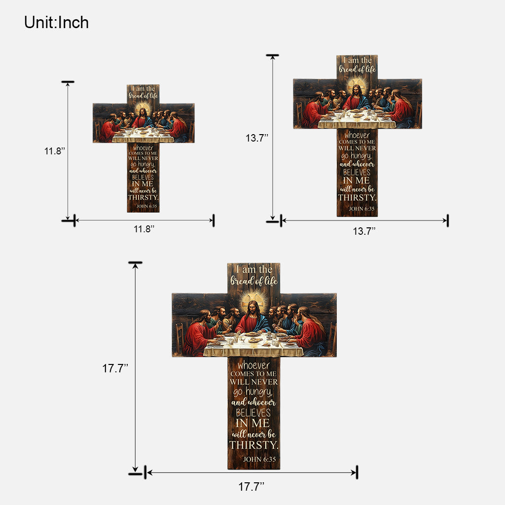 I Am The Bread Of Life - Christian Custom Shaped Wood Sign