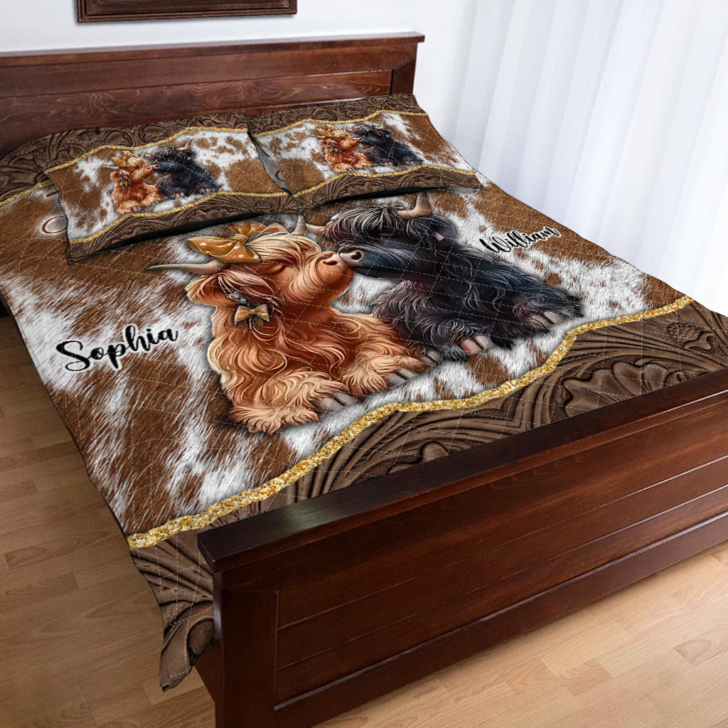 From Our First Kiss Till Our Last Breath - Personalized Quilt Set