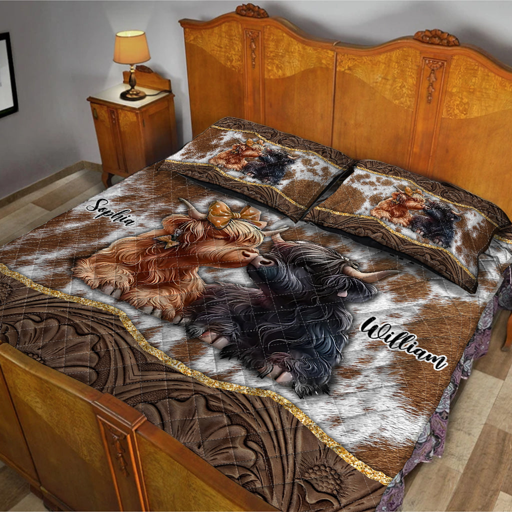 From Our First Kiss Till Our Last Breath - Personalized Quilt Set