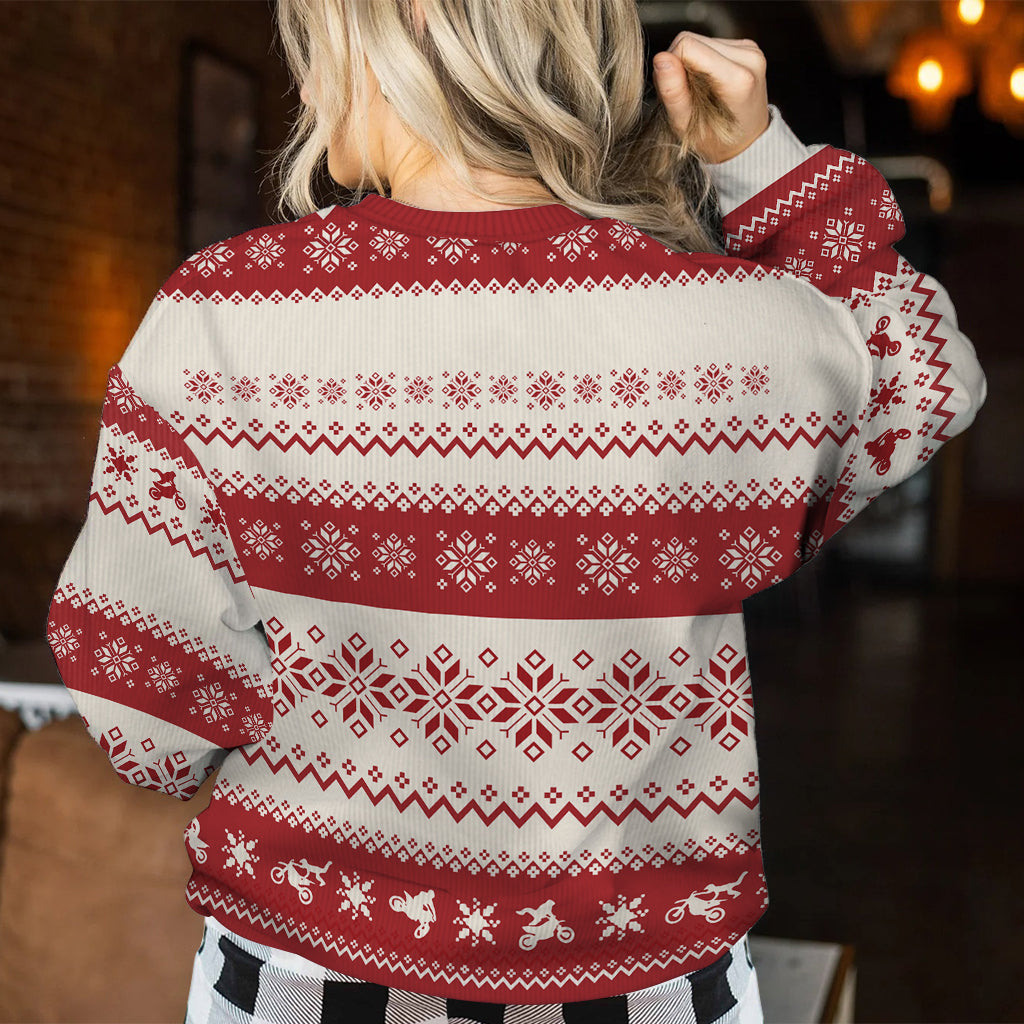 Oh What Fun It Is To Ride - Personalized Biker Ugly Sweater