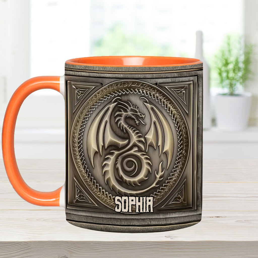Majestic Dragon - Personalized Dragon Accent Mug