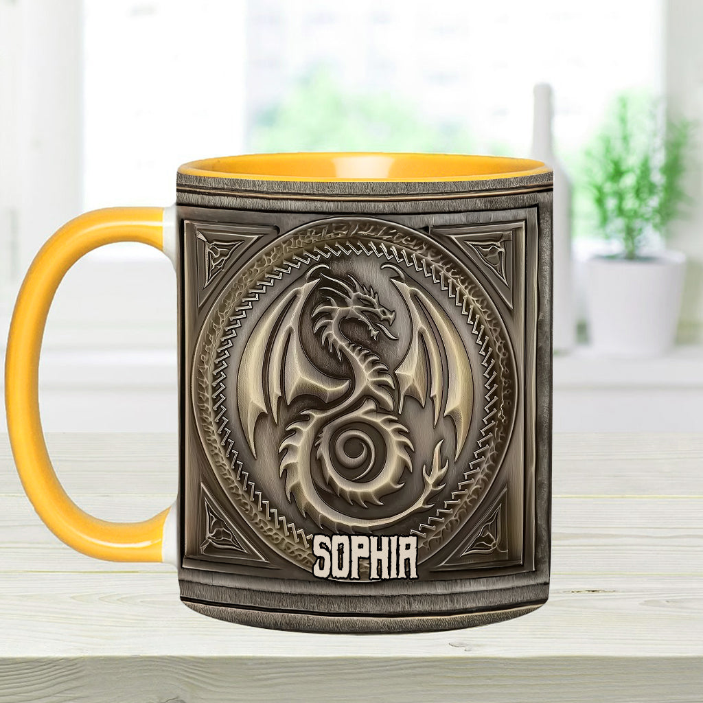 Majestic Dragon - Personalized Dragon Accent Mug